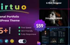 Virtuo – Persönliches Portfolio-WordPress-Layout