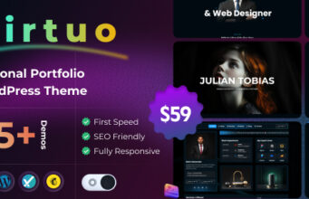 Virtuo – Persönliches Portfolio-WordPress-Layout