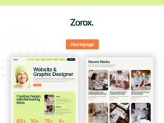 Zorox – Website- und Grafikdesigner-Portfolio Elementor Pro-Vorlagenkit
