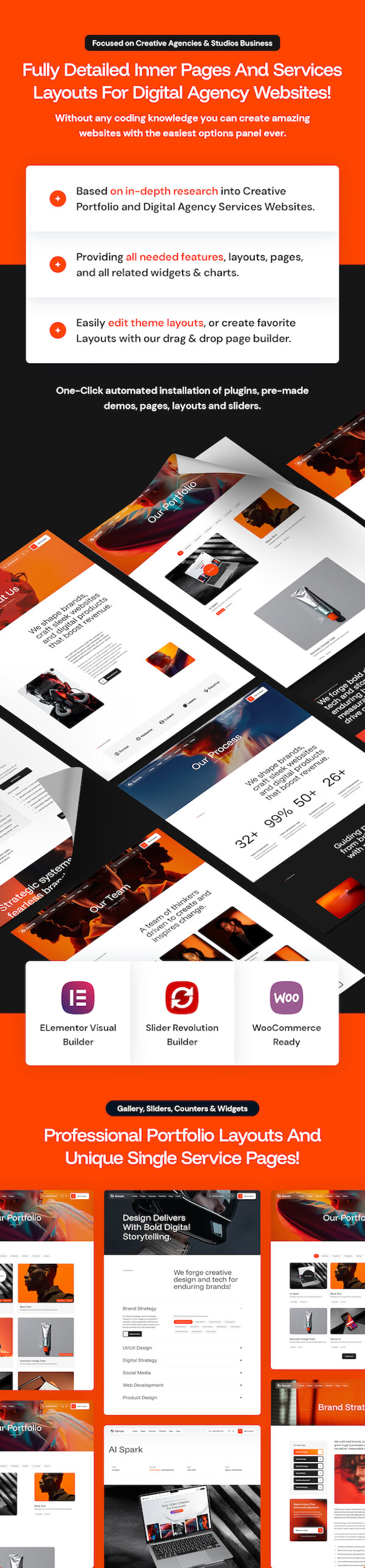 Genzia – Kreatives Portfolio und WordPress-Theme für digitale Agenturen – 6