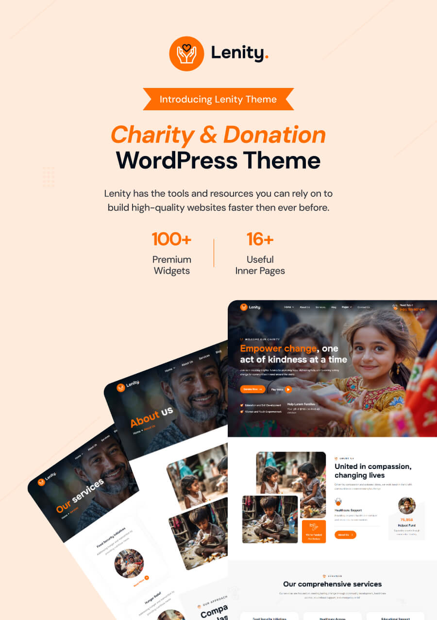 Lenity – WordPress-Theme für Wohltätigkeit und Spende – 3
