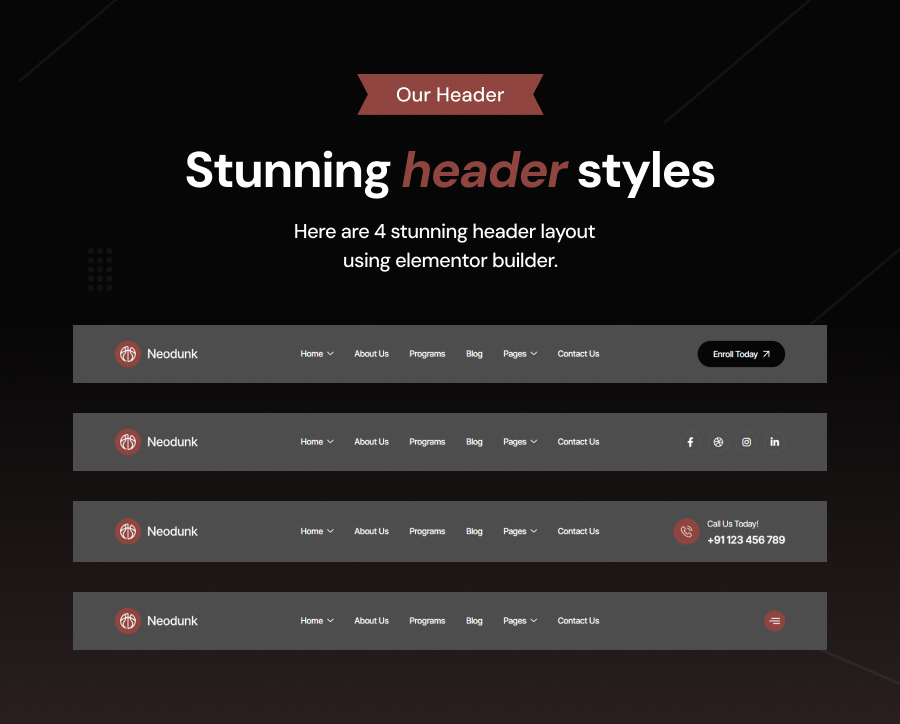 Neodunk – WordPress-Theme für Basketballclub und Sport – 7