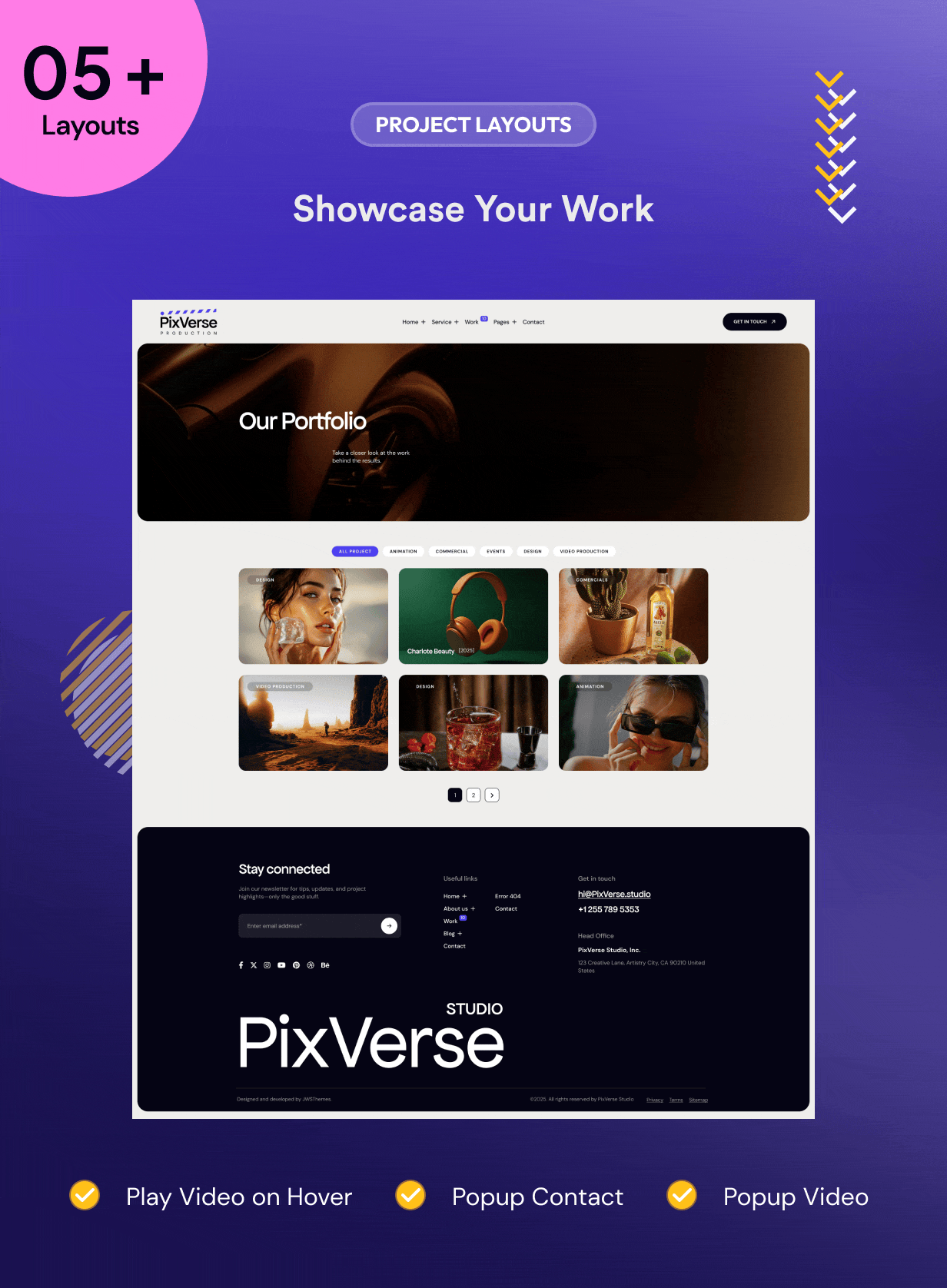 PixVerse – WordPress-Theme für Videoproduktion