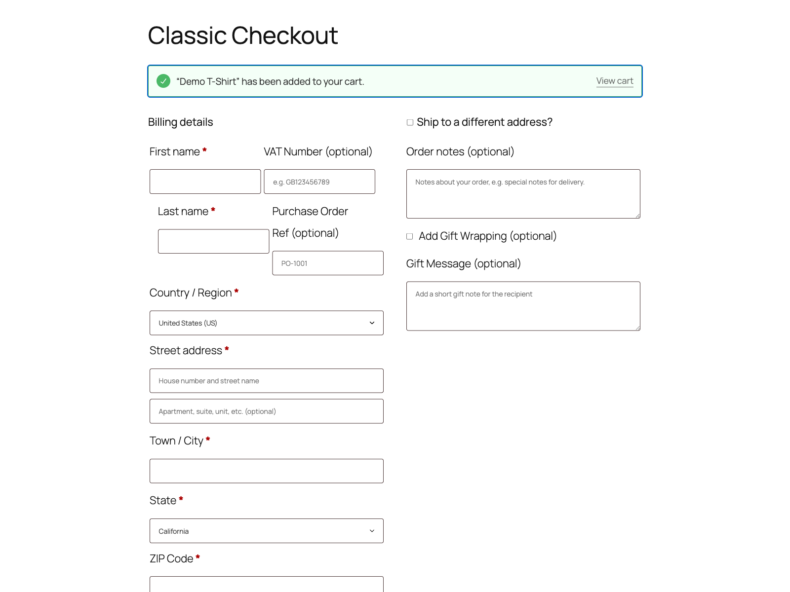 Benutzerdefinierte Felder, die beim WooCommerce-Checkout gerendert werden