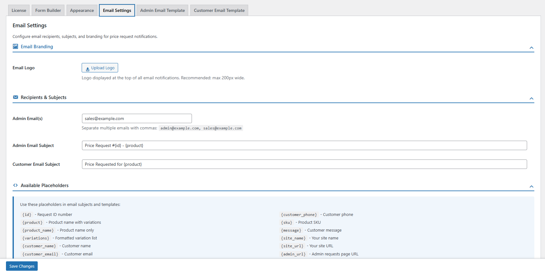 E-Mail-Einstellungen
