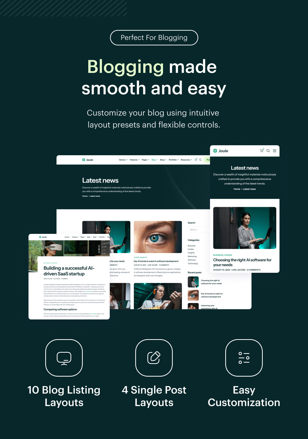 Joule - AI Startup Software Elementor WordPress Theme - 11