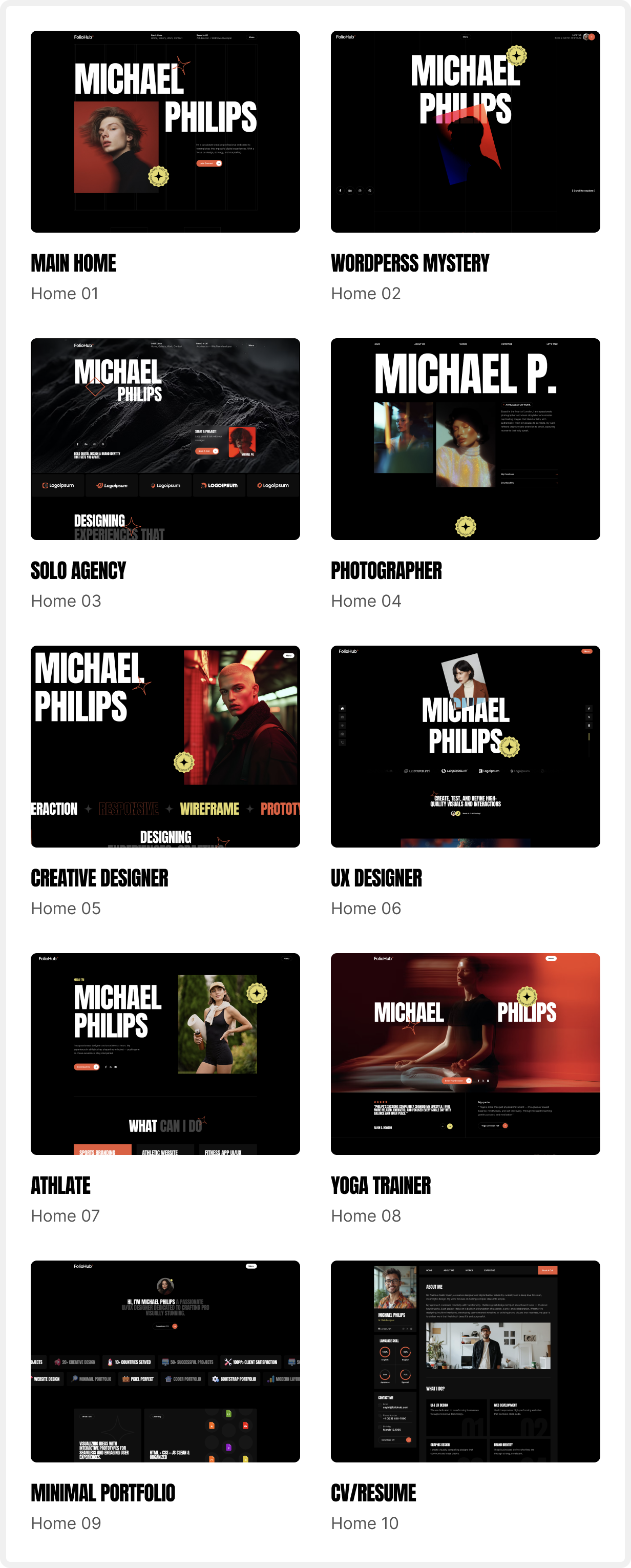 FolioHub – Persönliches Portfolio-WordPress-Theme – 7