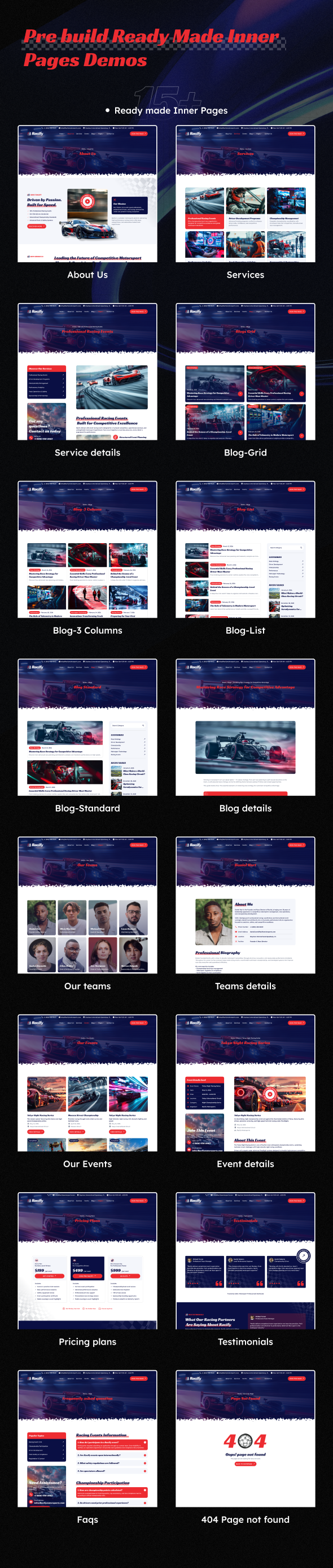 Racify – Motorsport-Renn-WordPress-Theme – 4