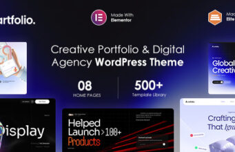 Artfolio – Creative Portfolio & Digital Agency WordPress Layout