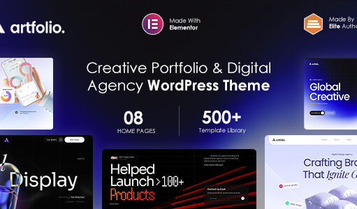 Artfolio – Creative Portfolio & Digital Agency WordPress Layout