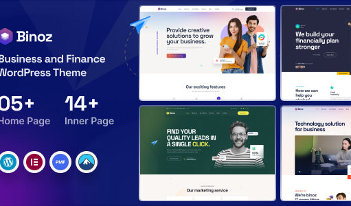 Binoz – WordPress-Layout für Unternehmensagenturen