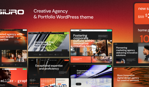 Biuro | WordPress-Template für Kreativagentur und Portfolio
