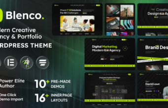 Blenco – WordPress-Vorlage für Kreativagenturen