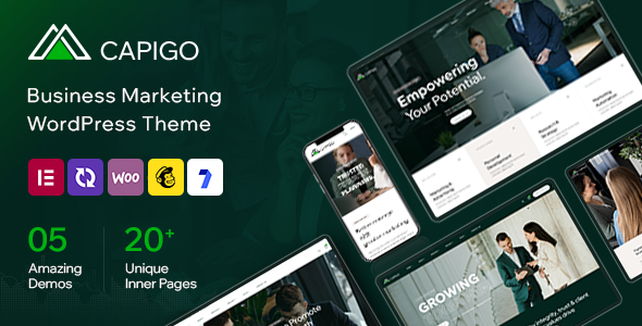 Capigo – WordPress-Layout für Unternehmensmarketing