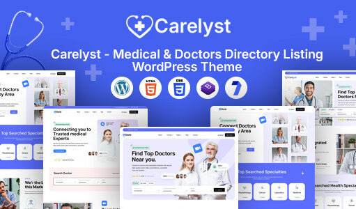 Carelyst – WordPress-Template mit Verzeichnisliste für Mediziner und Ärzte
