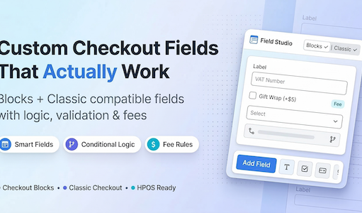 Checkout Blocks Field Studio für WooCommerce