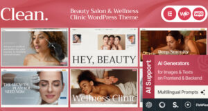 Clean – WordPress-Template für Schönheitssalon und Wellness-Klinik