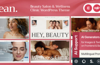 Clean – WordPress-Template für Schönheitssalon und Wellness-Klinik