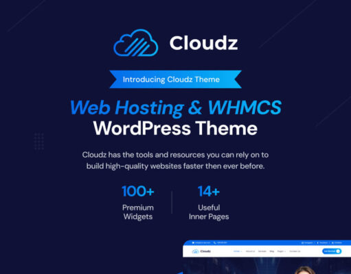Cloudz – Webhosting und WHMCS WordPress Layout
