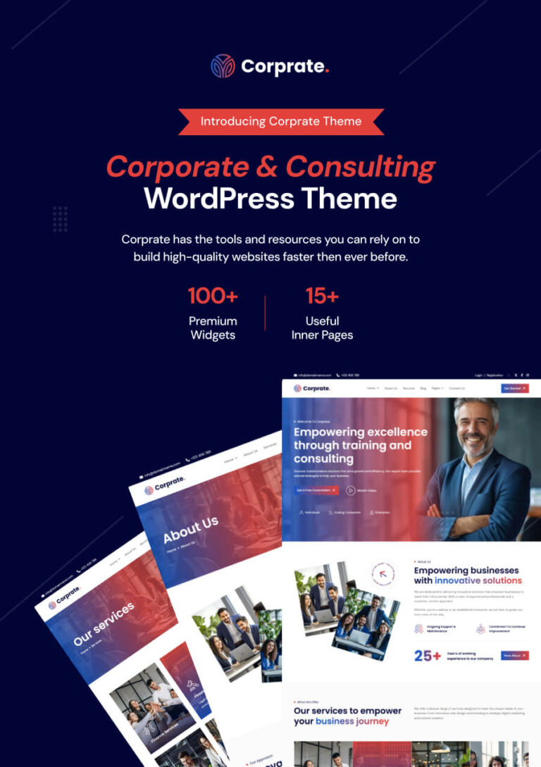 Corporate – WordPress-Vorlage für Unternehmensberatung und Investitionen