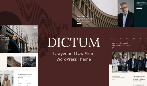 Dictum – Anwalts-WordPress-Layout