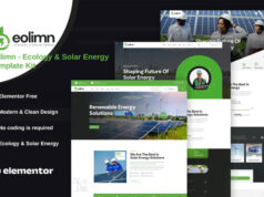 Eolimn – Elementor-Vorlagenkit für Ökologie und Solarenergie