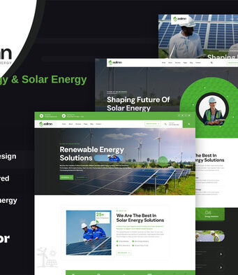 Eolimn – Elementor-Vorlagenkit für Ökologie und Solarenergie