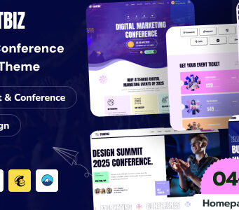 Evantbiz – WordPress-Template für Konferenzen und Veranstaltungen