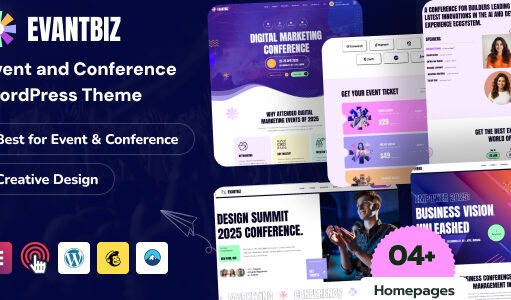 Evantbiz – WordPress-Template für Konferenzen und Veranstaltungen