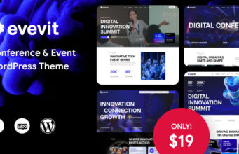 Evevit – WordPress-Vorlage für Konferenzen und Veranstaltungen