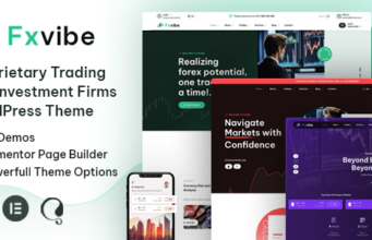 FXvibe – Forex Prop Firm WordPress-Layout