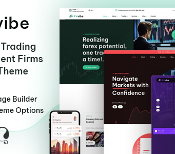 FXvibe – Forex Prop Firm WordPress-Layout