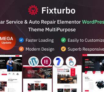 Fixturbo – Autoservice und Autoreparatur Elementor WordPress Layout Mehrzweck