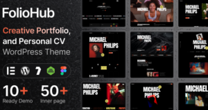 FolioHub – Persönliches Portfolio-WordPress-Vorlage