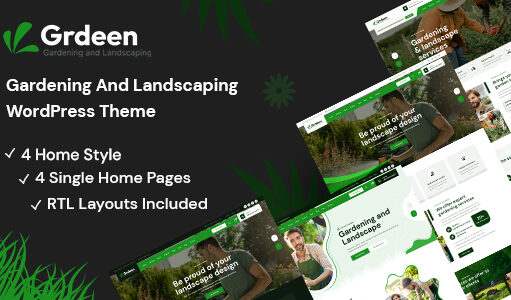 Grdeen – WordPress-Template für Garten- und Landschaftsbau