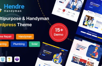 Hendre – WordPress-Layout für Reparatur-, Sanitär- und Heimwerkerdienste