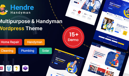 Hendre – WordPress-Layout für Reparatur-, Sanitär- und Heimwerkerdienste