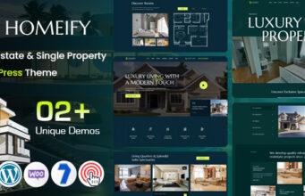Homeify – WordPress-Vorlage für Immobilien und Einzelimmobilien