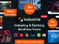 Industrie – Factory & Industry WordPress Vorlage