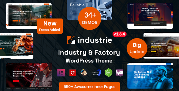 Industrie – Factory & Industry WordPress Vorlage