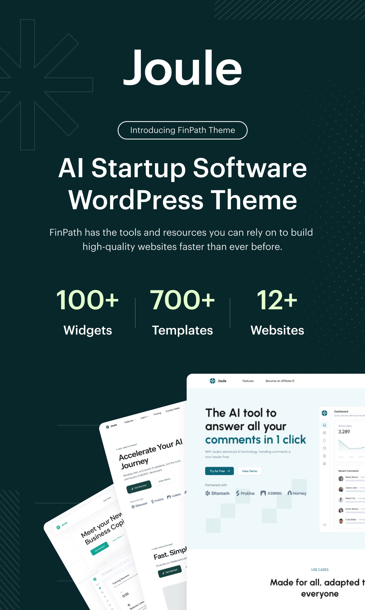 Joule - AI Startup Software Elementor WordPress Theme - 1