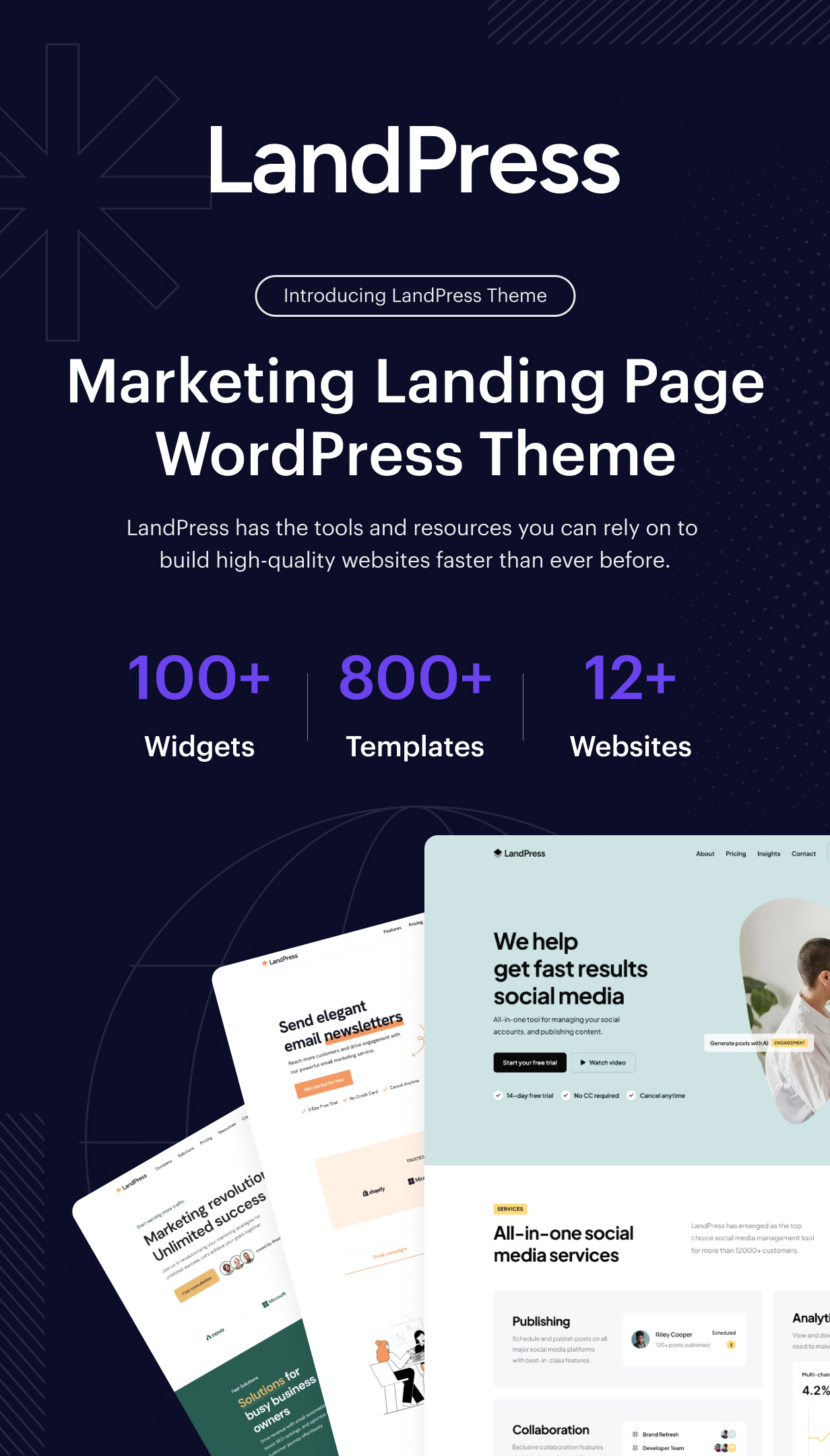 LandPress - Marketing Landing Page Elementor WordPress Theme - 1
