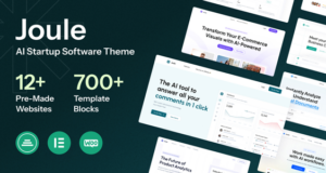 Joule – AI Startup Software Elementor WordPress Vorlage