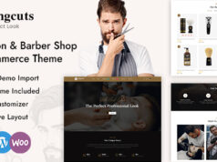 Kingcuts – Friseursalon und Friseursalon WordPress WooCommerce Vorlage