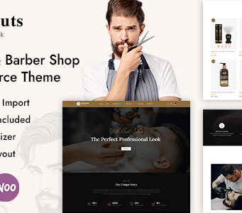 Kingcuts – Friseursalon und Friseursalon WordPress WooCommerce Vorlage