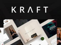Kraft – Minimalistisches Agentur- und Portfolio-WordPress-Layout