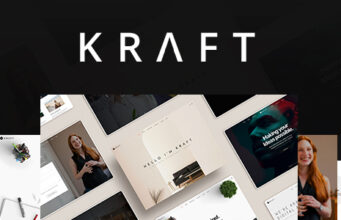 Kraft – Minimalistisches Agentur- und Portfolio-WordPress-Layout