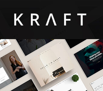 Kraft – Minimalistisches Agentur- und Portfolio-WordPress-Layout
