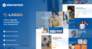 Lagua – Sprachkurs- und Lernzentrum-Elementor-Vorlagenkit
