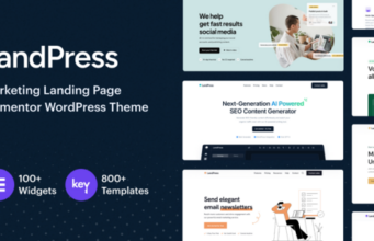 LandPress – Marketing Landing Page Elementor WordPress Template